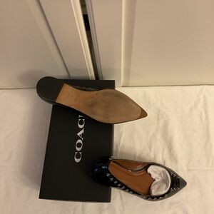 Coach Black Patent Leather Heels